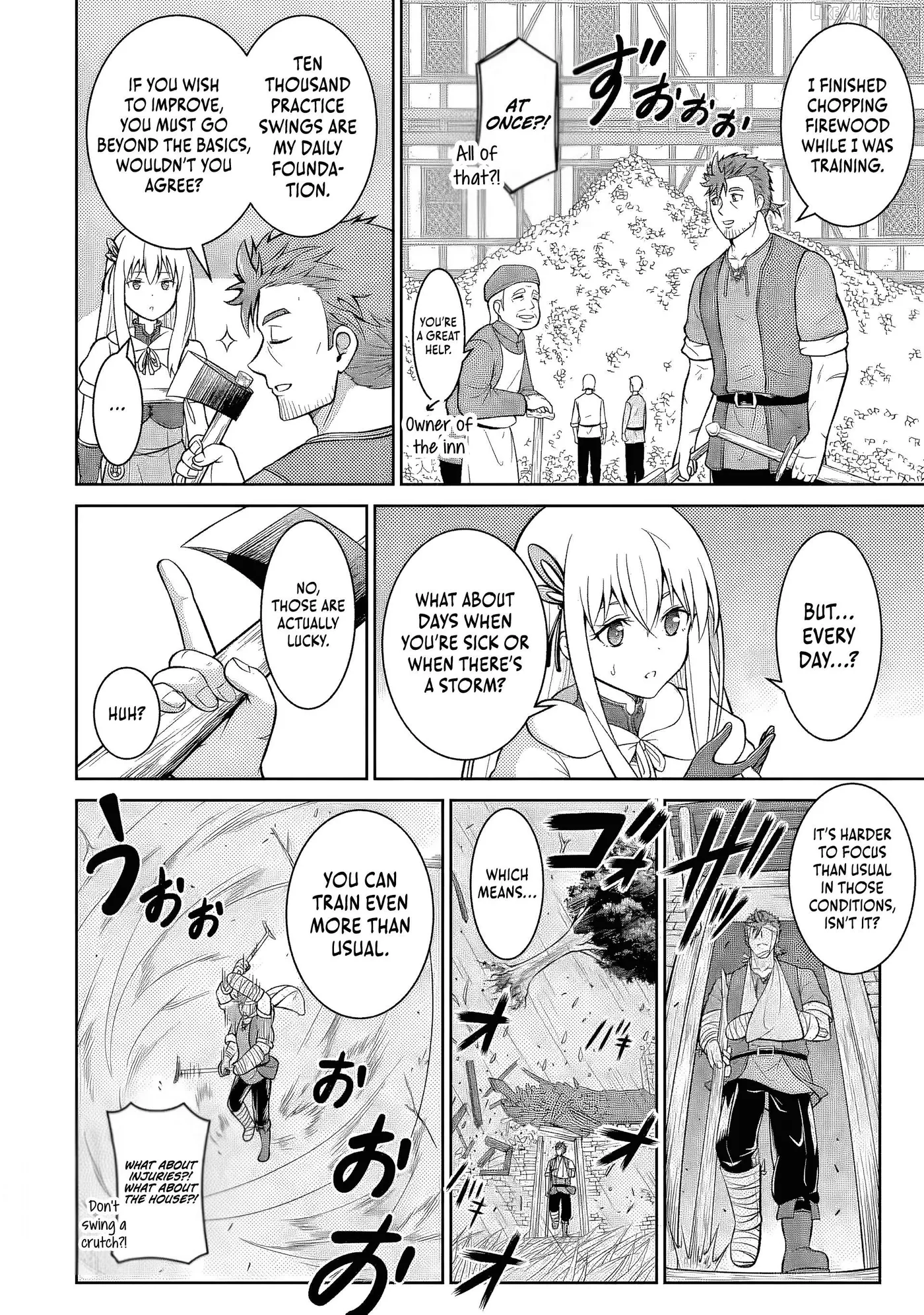 Ossan Boukensha no Okureta Eiyuu-tan  Kansha no Suburi o 1 nichi 1 man Kaishite itara, Kensei ga Deshi-iri Shigan ni Yatte Kita Chapter 7 page 27 - 