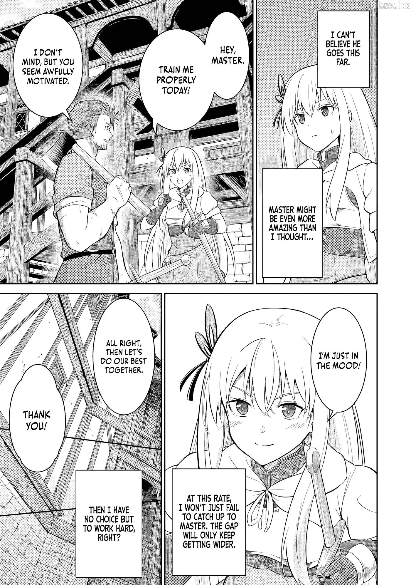 Ossan Boukensha no Okureta Eiyuu-tan  Kansha no Suburi o 1 nichi 1 man Kaishite itara, Kensei ga Deshi-iri Shigan ni Yatte Kita Chapter 7 page 28 - 