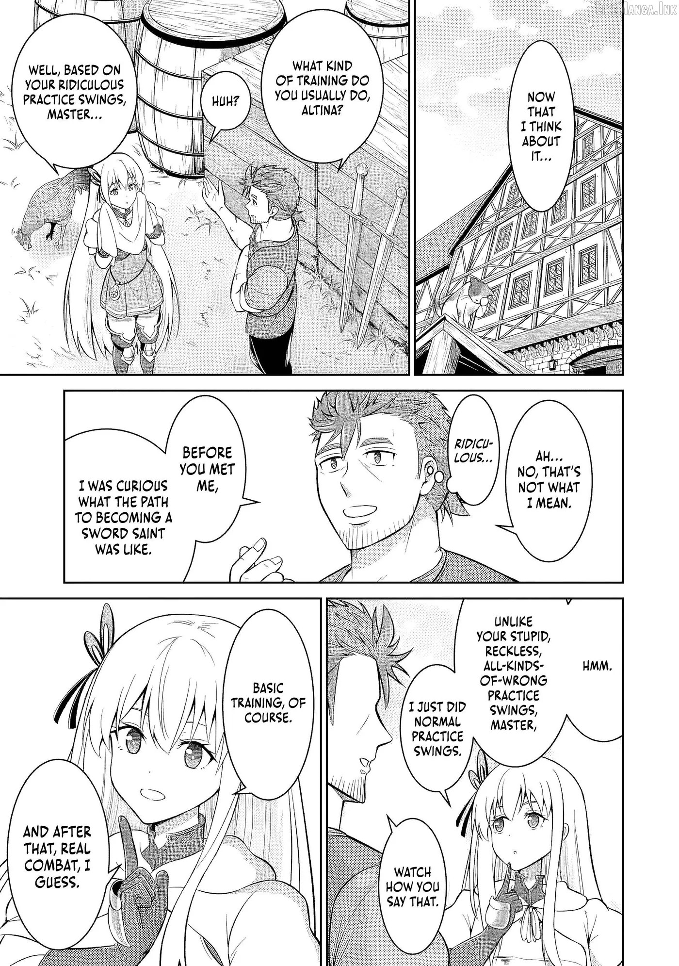 Ossan Boukensha no Okureta Eiyuu-tan  Kansha no Suburi o 1 nichi 1 man Kaishite itara, Kensei ga Deshi-iri Shigan ni Yatte Kita Chapter 7 page 30 - 