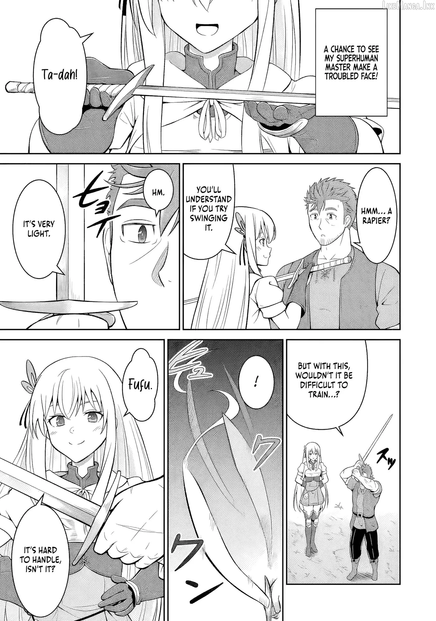 Ossan Boukensha no Okureta Eiyuu-tan  Kansha no Suburi o 1 nichi 1 man Kaishite itara, Kensei ga Deshi-iri Shigan ni Yatte Kita Chapter 7 page 32 - 