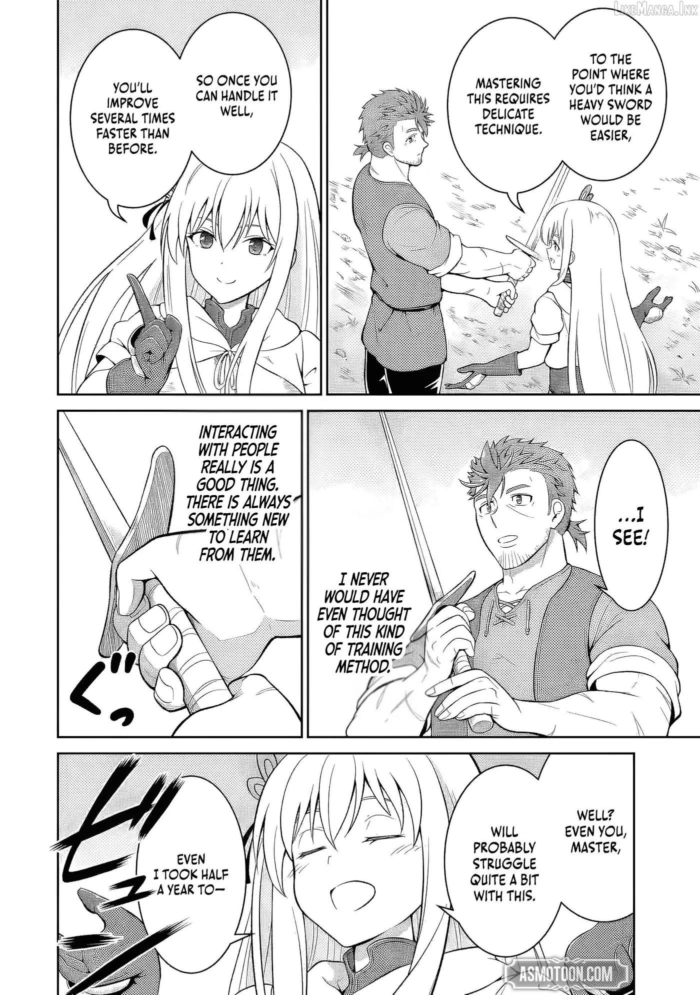Ossan Boukensha no Okureta Eiyuu-tan  Kansha no Suburi o 1 nichi 1 man Kaishite itara, Kensei ga Deshi-iri Shigan ni Yatte Kita Chapter 7 page 33 - 
