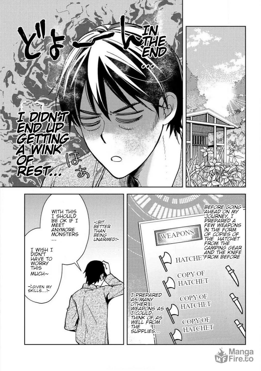 Ossan no Remake Bouken Nikki: Autocamp kara Hajimaru Isekai Mankitsu Life Chapter 2.2 page 3 - 