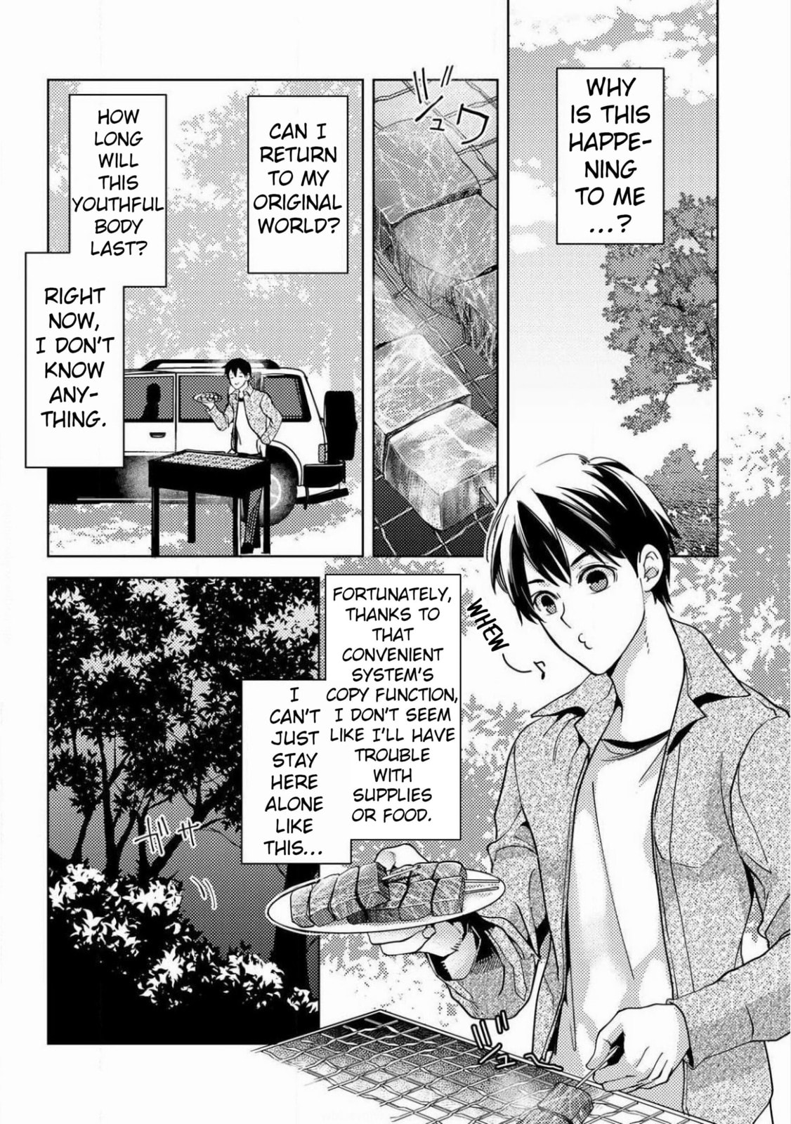 Ossan no Remake Bouken Nikki: Autocamp kara Hajimaru Isekai Mankitsu Life Chapter 2 page 4 - 