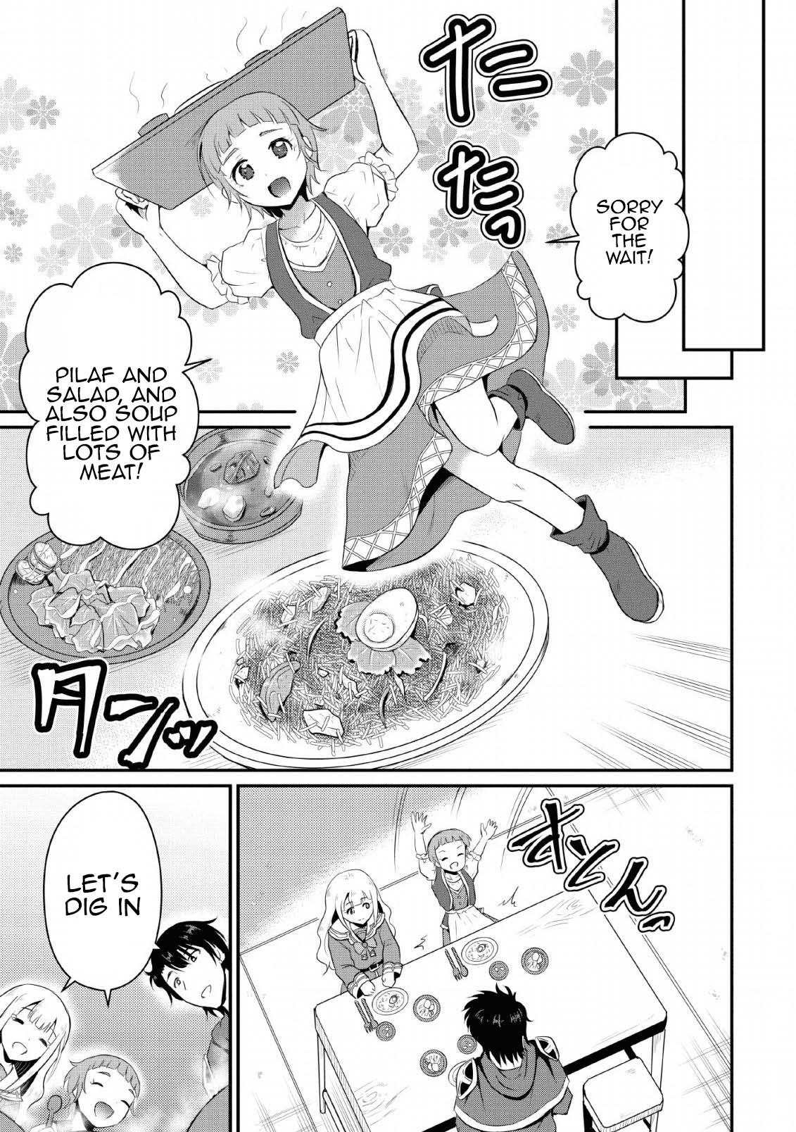 Ossan Teihen Chiyushi to Manamusume no Henkyou Life ~Chuunen Otoko ga Kaifuku Skill ni Kakusei Shite, Eiyuu e Nariagaru~ Chapter 4 page 11 - 