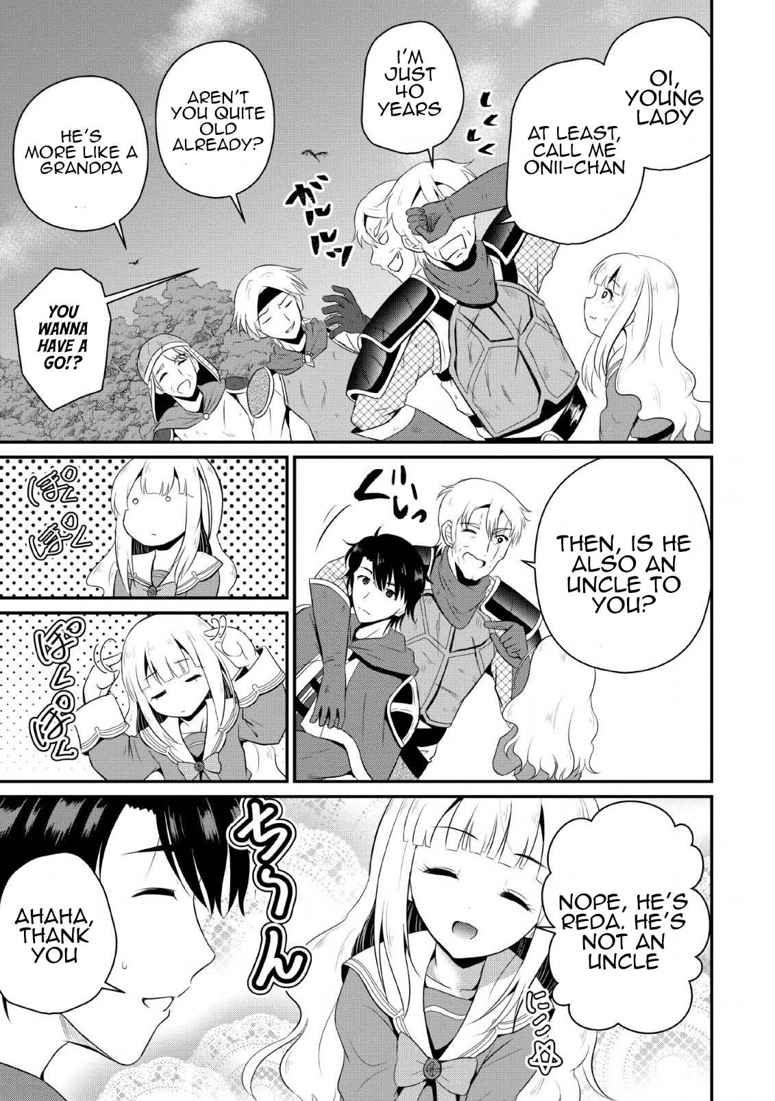 Ossan Teihen Chiyushi to Manamusume no Henkyou Life ~Chuunen Otoko ga Kaifuku Skill ni Kakusei Shite, Eiyuu e Nariagaru~ Chapter 4 page 19 - 