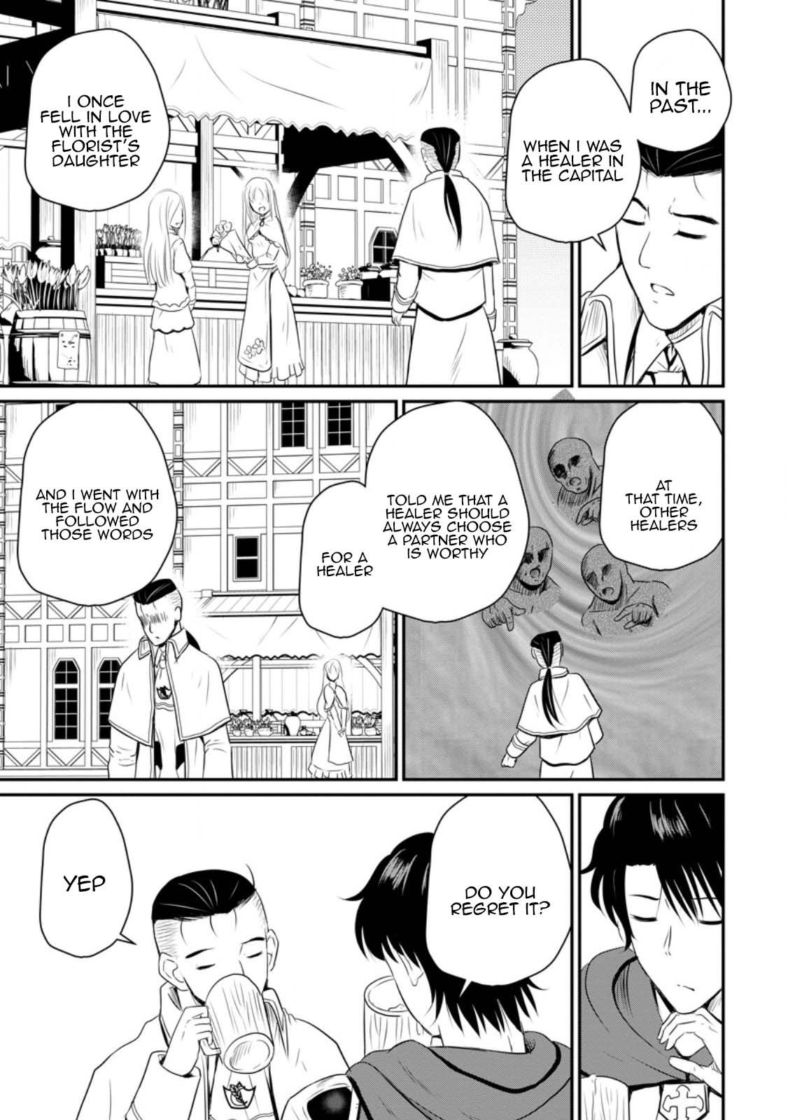 Ossan Teihen Chiyushi to Manamusume no Henkyou Life ~Chuunen Otoko ga Kaifuku Skill ni Kakusei Shite, Eiyuu e Nariagaru~ Chapter 43 page 27 - 