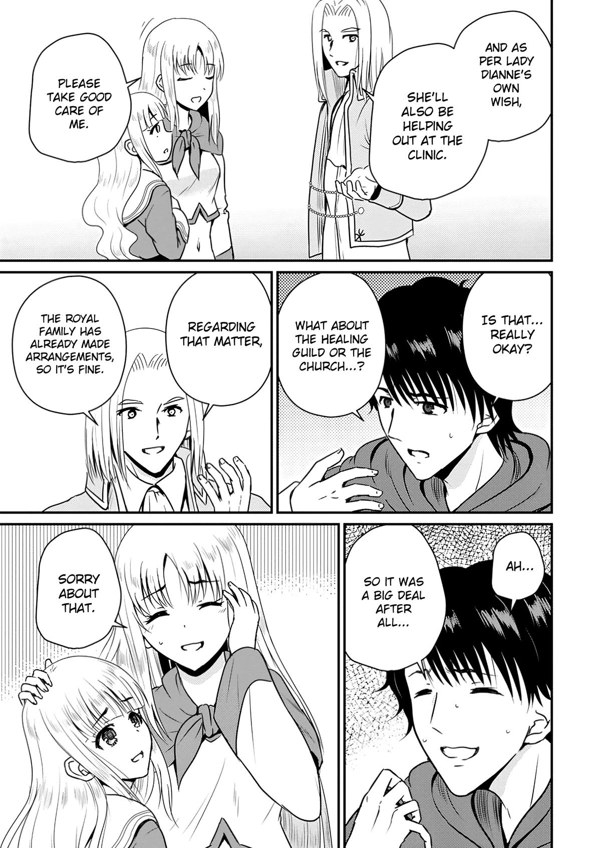 Ossan Teihen Chiyushi to Manamusume no Henkyou Life ~Chuunen Otoko ga Kaifuku Skill ni Kakusei Shite, Eiyuu e Nariagaru~ Chapter 55 page 29 - 