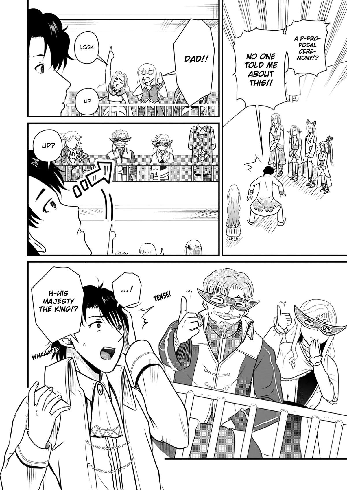Ossan Teihen Chiyushi to Manamusume no Henkyou Life ~Chuunen Otoko ga Kaifuku Skill ni Kakusei Shite, Eiyuu e Nariagaru~ Chapter 59 page 12 - 