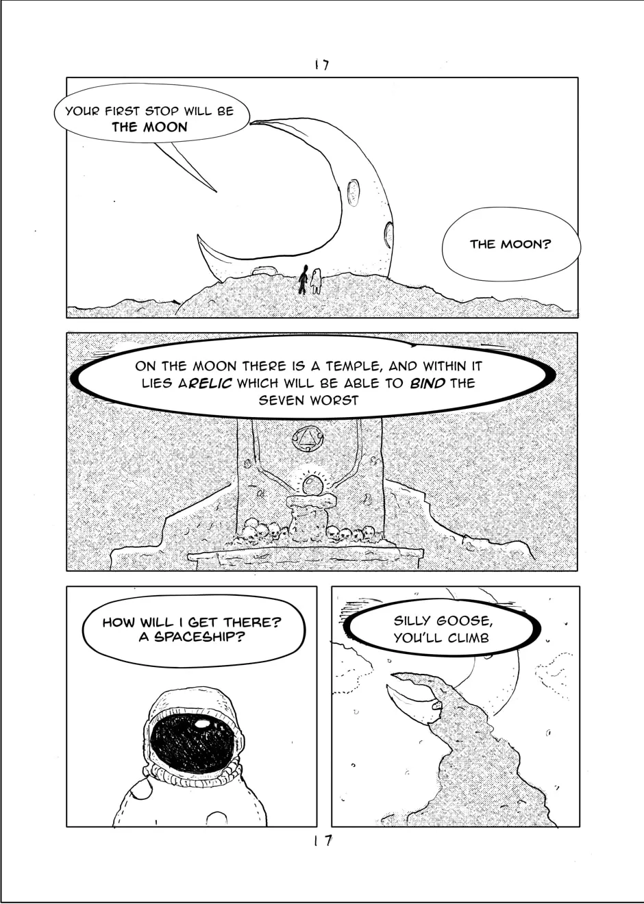 Oswald the Overman in the Lesser Planes of Hell Chapter 2 page 17 - 