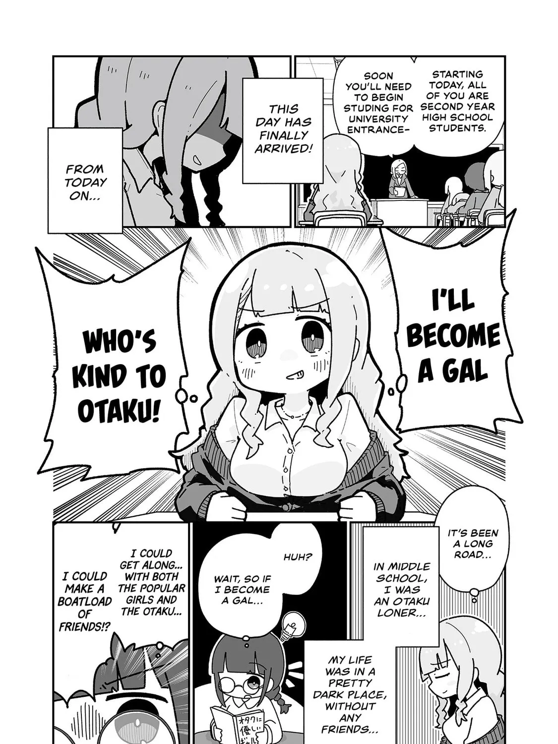 Otaku ni Yasashii Gal ni Watashi wa Naru! Chapter 1 page 7 - 