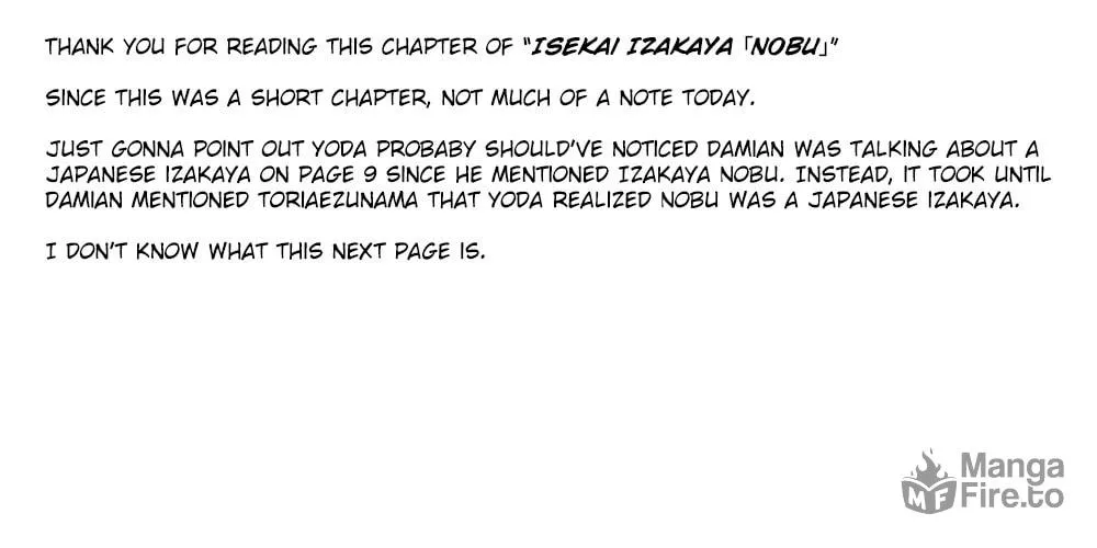 Otherworldly Izakaya "Nobu" Chapter 81 page 35 - 