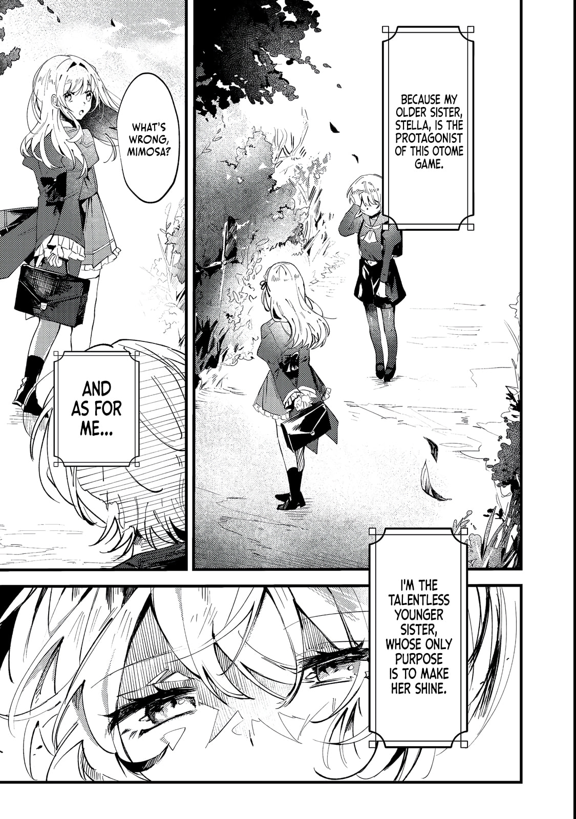 Otome Game Heroine no Hikitate Yaku no Imouto ni Tensei Shita node Tachiba wo Ubatte Yaru Koto ni Shita Chapter 1 page 5 - 