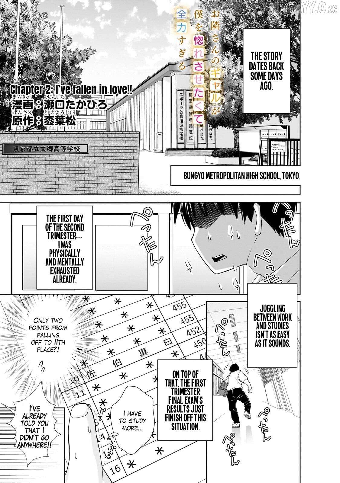 Otonari-san no gyaru ga boku o hore sasetakute zenryoku sugiru Chapter 2 page 2 - 