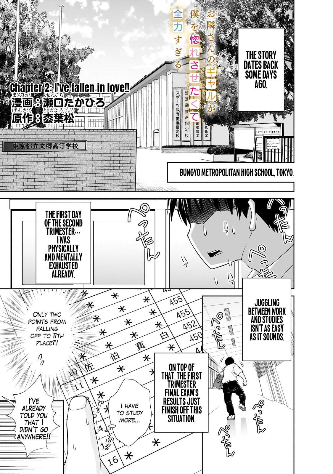Otonarisan no Gal ga Boku wo Horesasetakute Zenryoku Sugiru Chapter 2 page 2 - 