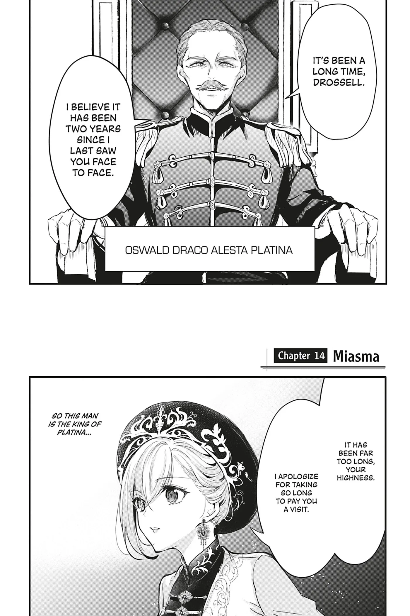 Oujo Denka wa Oikari no you desu Chapter 14 page 1 - 