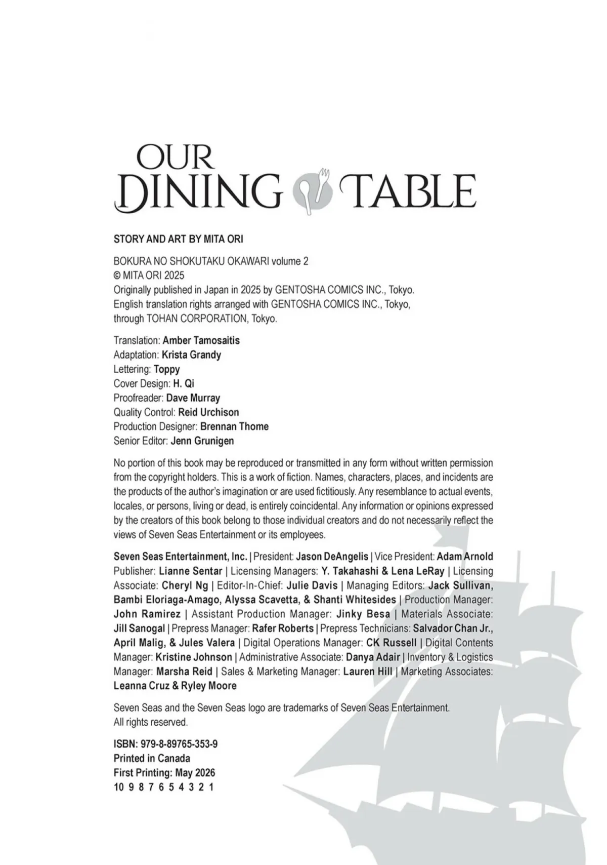 Our Dining Table: Seconds, Please! Chapter 2 page 7 - 