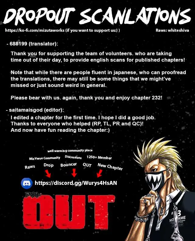 Out (Makoto Mizuta) Chapter 232 page 2 - 