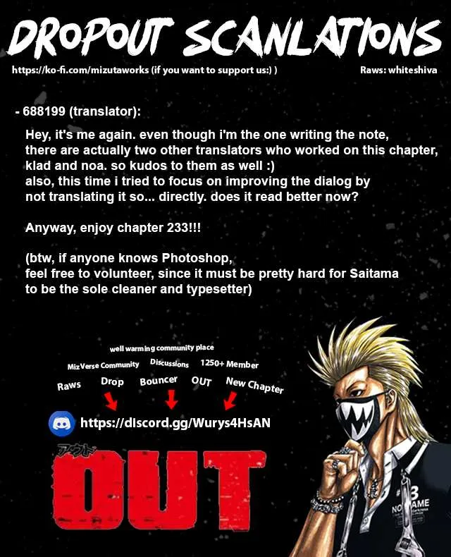 Out (Makoto Mizuta) Chapter 233 page 2 - 