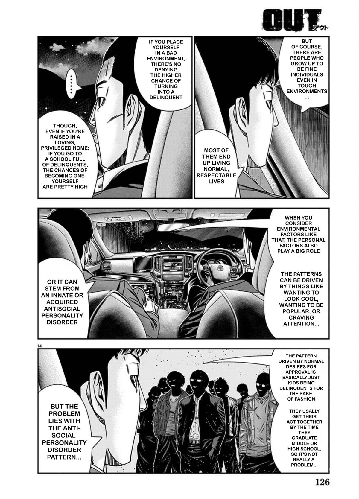 Out (MIZUTA Makoto) Chapter 240 page 14 - 