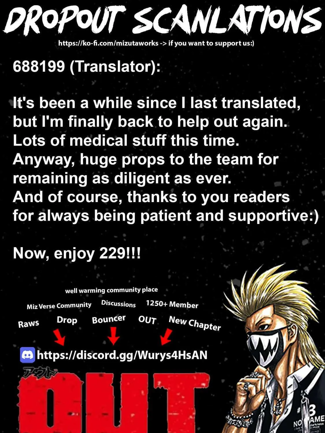 Out Chapter 229 page 1 - 