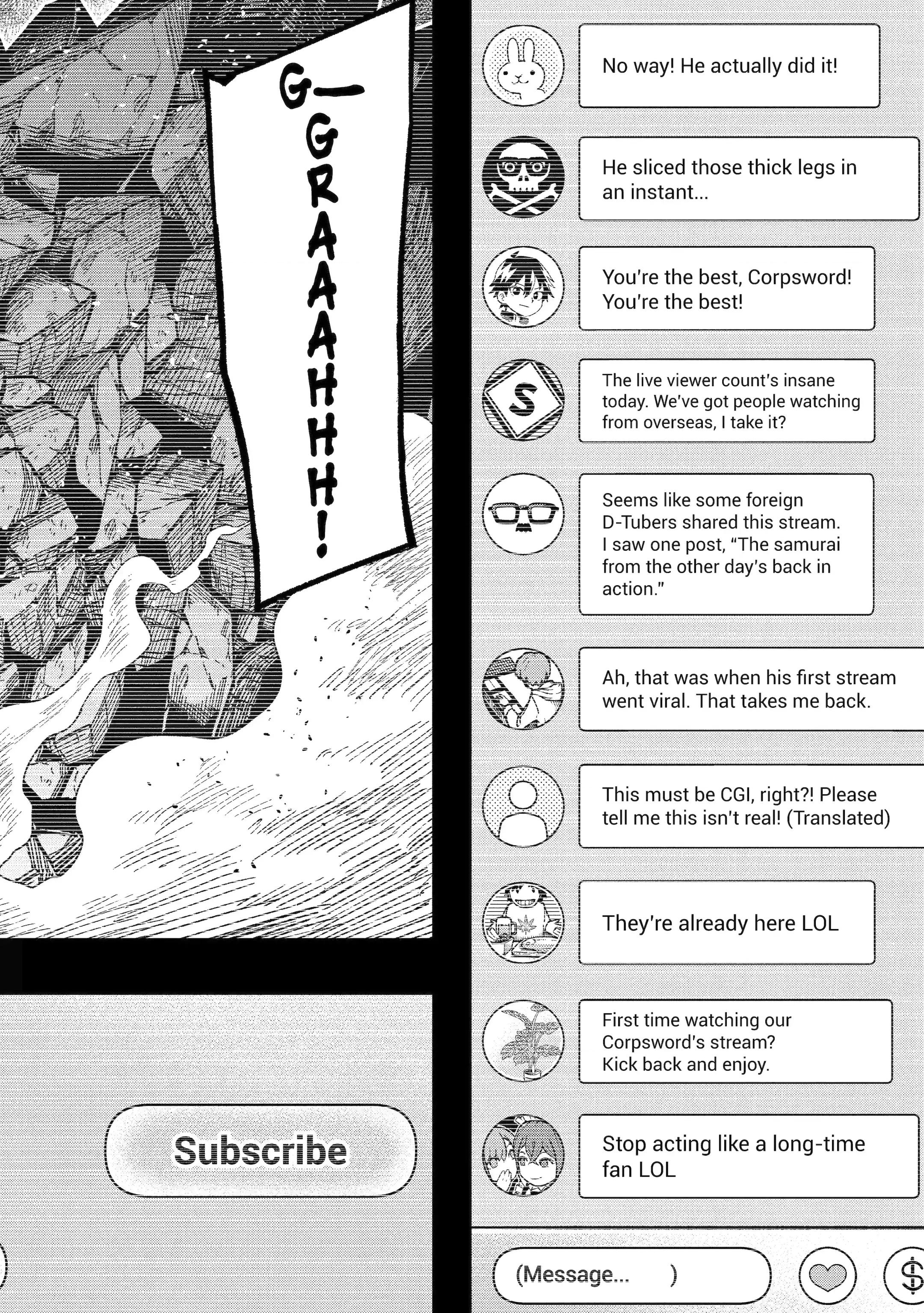 Overpowered and Underpaid: An OP Swordmaster Turns Hit Streamer Chapter 13.1 page 8 - 