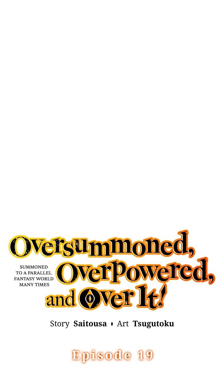 Oversummoned, Overpowered, and Over It! (Tsugutoku) Chapter 19 page 1 - 