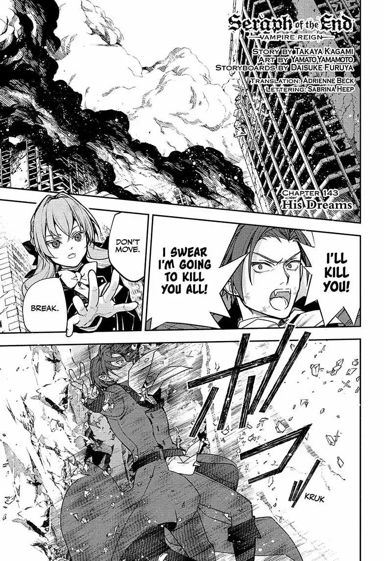 Owari no Seraph Chapter 143 page 1 - 