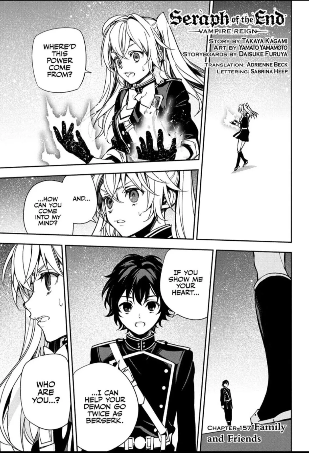 Owari no Seraph Chapter 157 page 1 - 