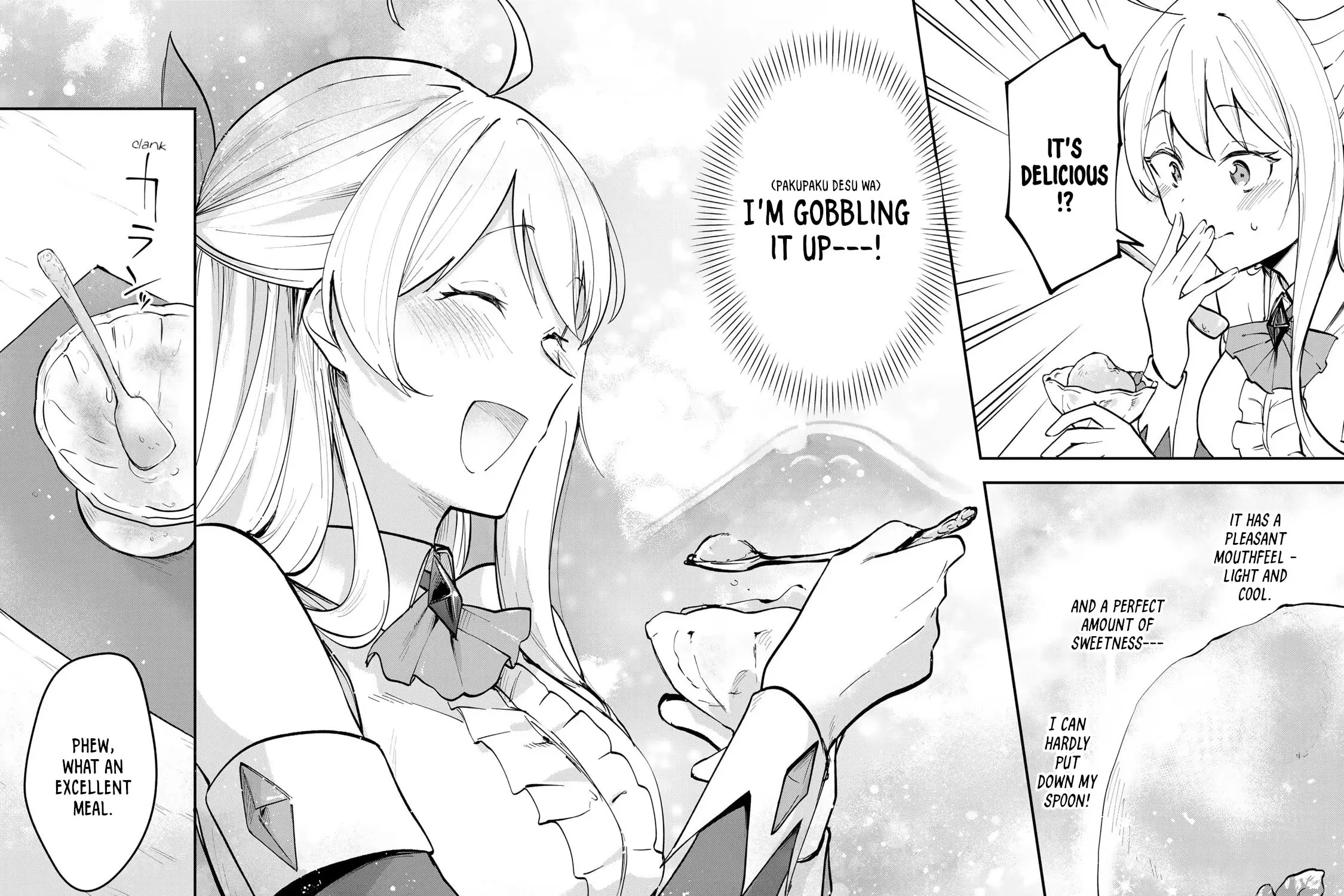 [Pakupaku desu wa] Tsuihou Sareta Ojou-sama no "Monster wo Taberu Hodo Tsuyoku Naru" Skill wa, 1-shoku de 1 Level Up Suru Zendai Mimon no Saikyou Skill Deshita. 3-nichi de Jinrui Saikyou ni Narimashita wa! Chapter 1 page 29 - 