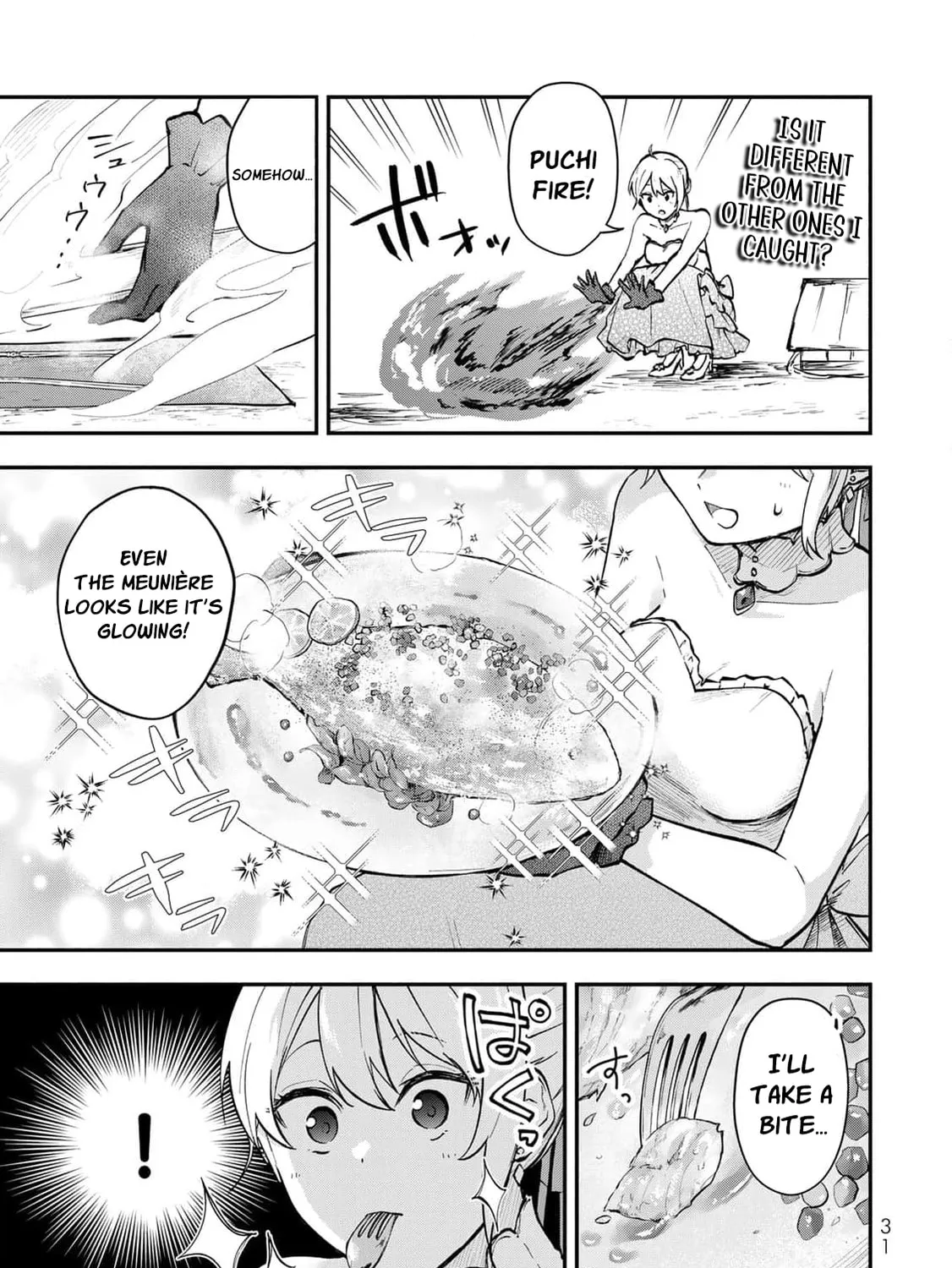 [Pakupaku desu wa] Tsuihou Sareta Ojou-sama no "Monster wo Taberu Hodo Tsuyoku Naru" Skill wa, 1-shoku de 1 Level Up Suru Zendai Mimon no Saikyou Skill Deshita. 3-nichi de Jinrui Saikyou ni Narimashita wa! Chapter 13 page 65 - 