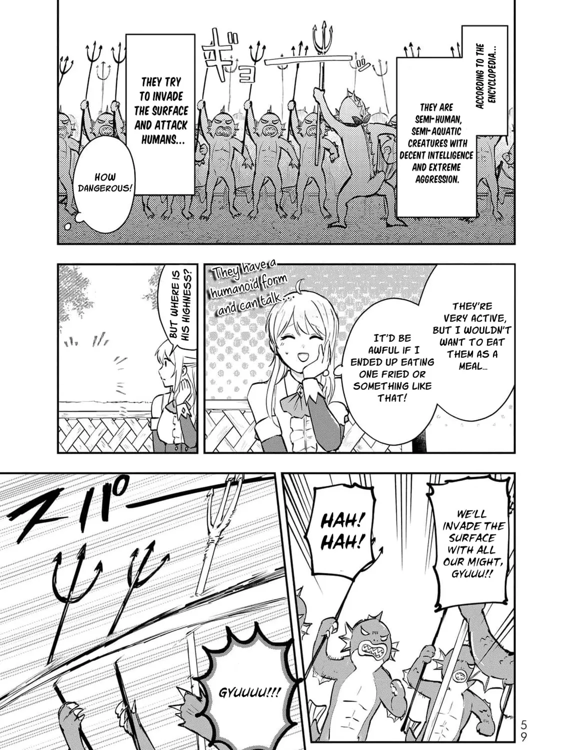 [Pakupaku desu wa] Tsuihou Sareta Ojou-sama no "Monster wo Taberu Hodo Tsuyoku Naru" Skill wa, 1-shoku de 1 Level Up Suru Zendai Mimon no Saikyou Skill Deshita. 3-nichi de Jinrui Saikyou ni Narimashita wa! Chapter 18 page 47 - 