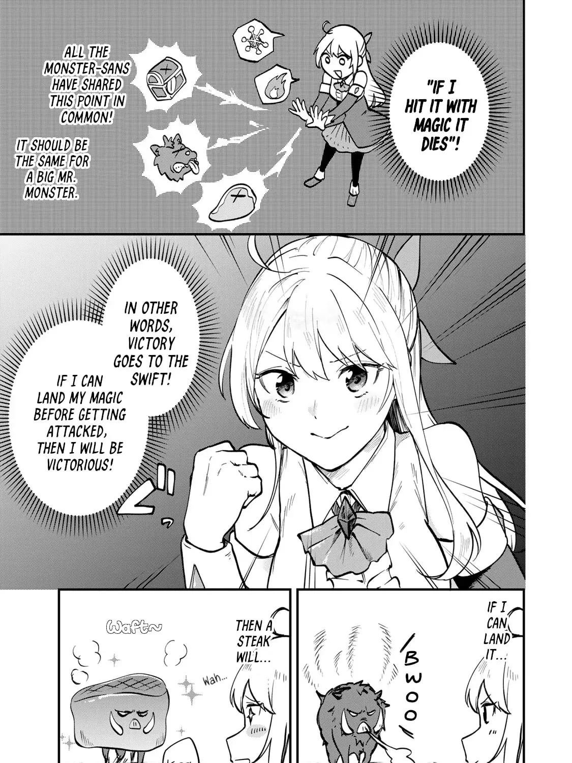 [Pakupaku desu wa] Tsuihou Sareta Ojou-sama no "Monster wo Taberu Hodo Tsuyoku Naru" Skill wa, 1-shoku de 1 Level Up Suru Zendai Mimon no Saikyou Skill Deshita. 3-nichi de Jinrui Saikyou ni Narimashita wa! Chapter 3 page 39 - 