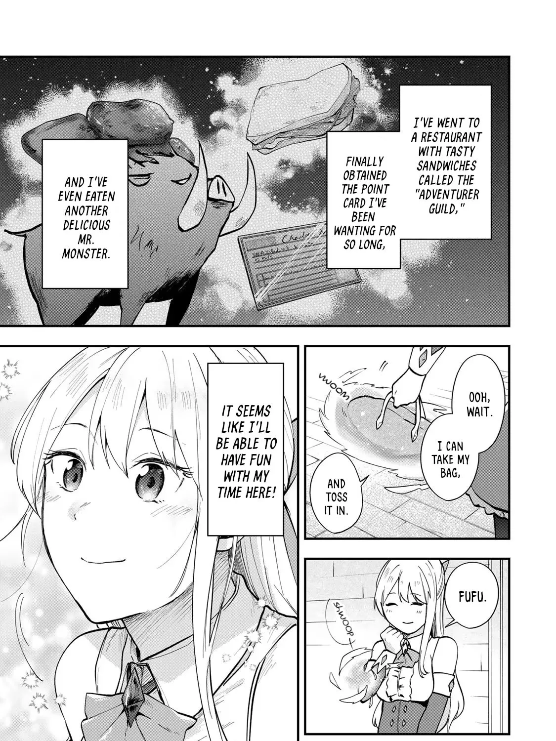 [Pakupaku desu wa] Tsuihou Sareta Ojou-sama no "Monster wo Taberu Hodo Tsuyoku Naru" Skill wa, 1-shoku de 1 Level Up Suru Zendai Mimon no Saikyou Skill Deshita. 3-nichi de Jinrui Saikyou ni Narimashita wa! Chapter 4 page 25 - 