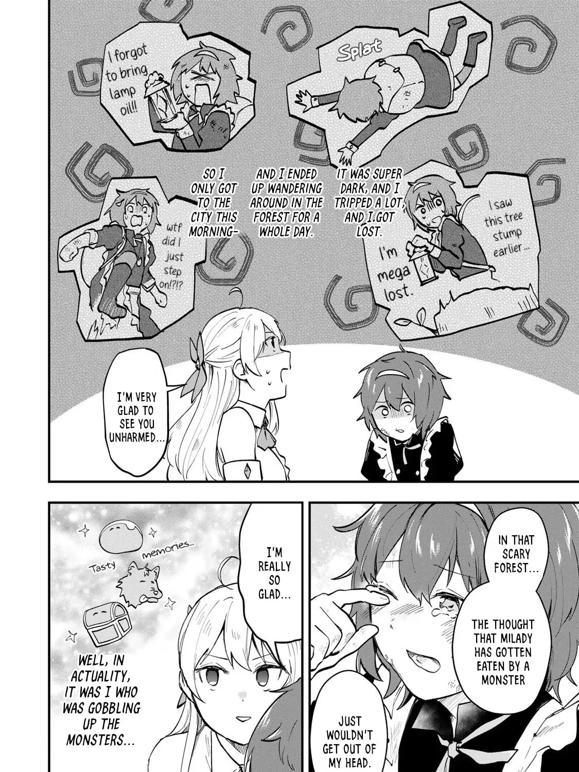 [Pakupaku desu wa] Tsuihou Sareta Ojou-sama no "Monster wo Taberu Hodo Tsuyoku Naru" Skill wa, 1-shoku de 1 Level Up Suru Zendai Mimon no Saikyou Skill Deshita. 3-nichi de Jinrui Saikyou ni Narimashita wa! Chapter 6 page 27 - 