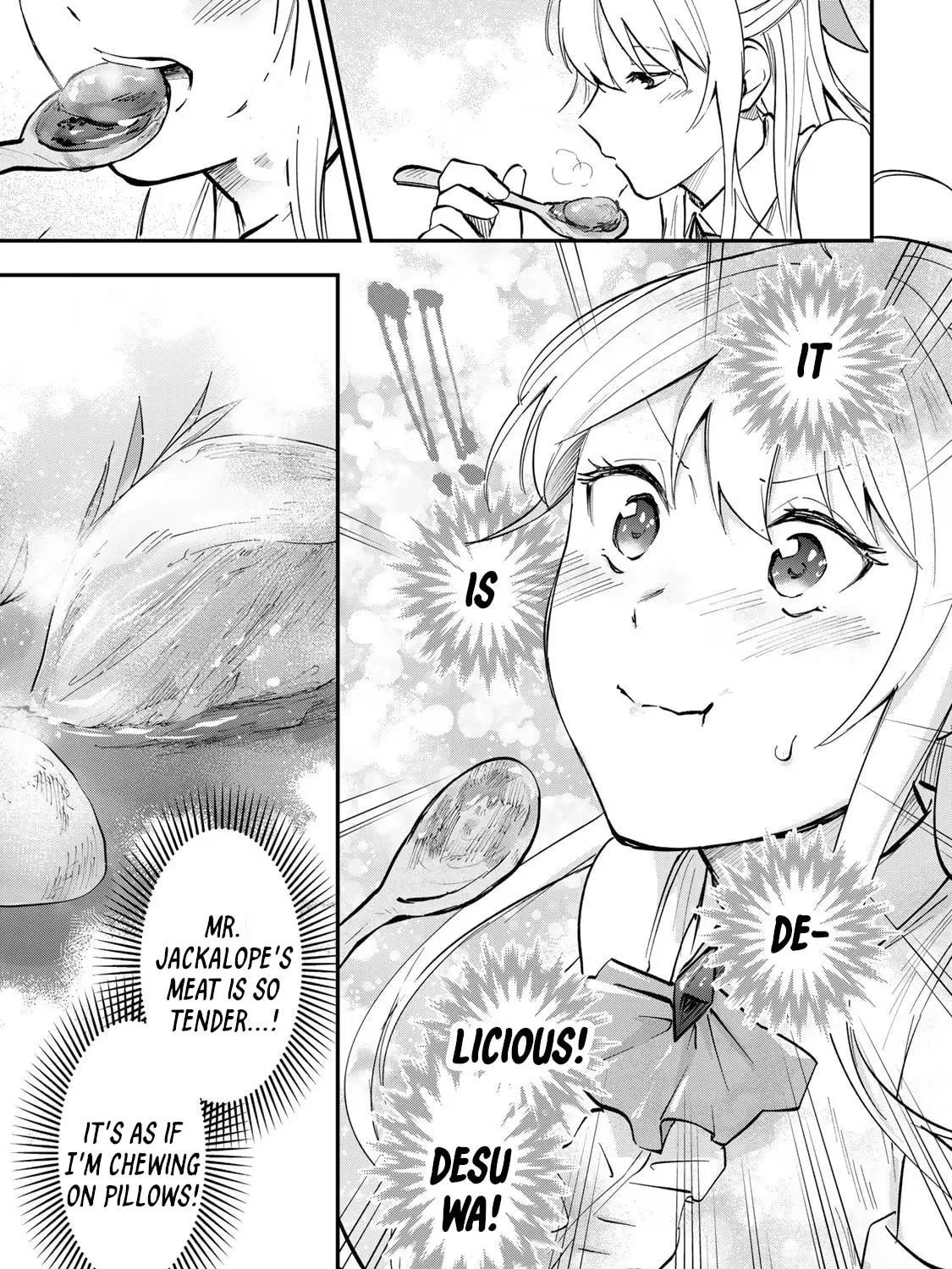 [Pakupaku desu wa] Tsuihou Sareta Ojou-sama no "Monster wo Taberu Hodo Tsuyoku Naru" Skill wa, 1-shoku de 1 Level Up Suru Zendai Mimon no Saikyou Skill Deshita. 3-nichi de Jinrui Saikyou ni Narimashita wa! Chapter 7 page 59 - 