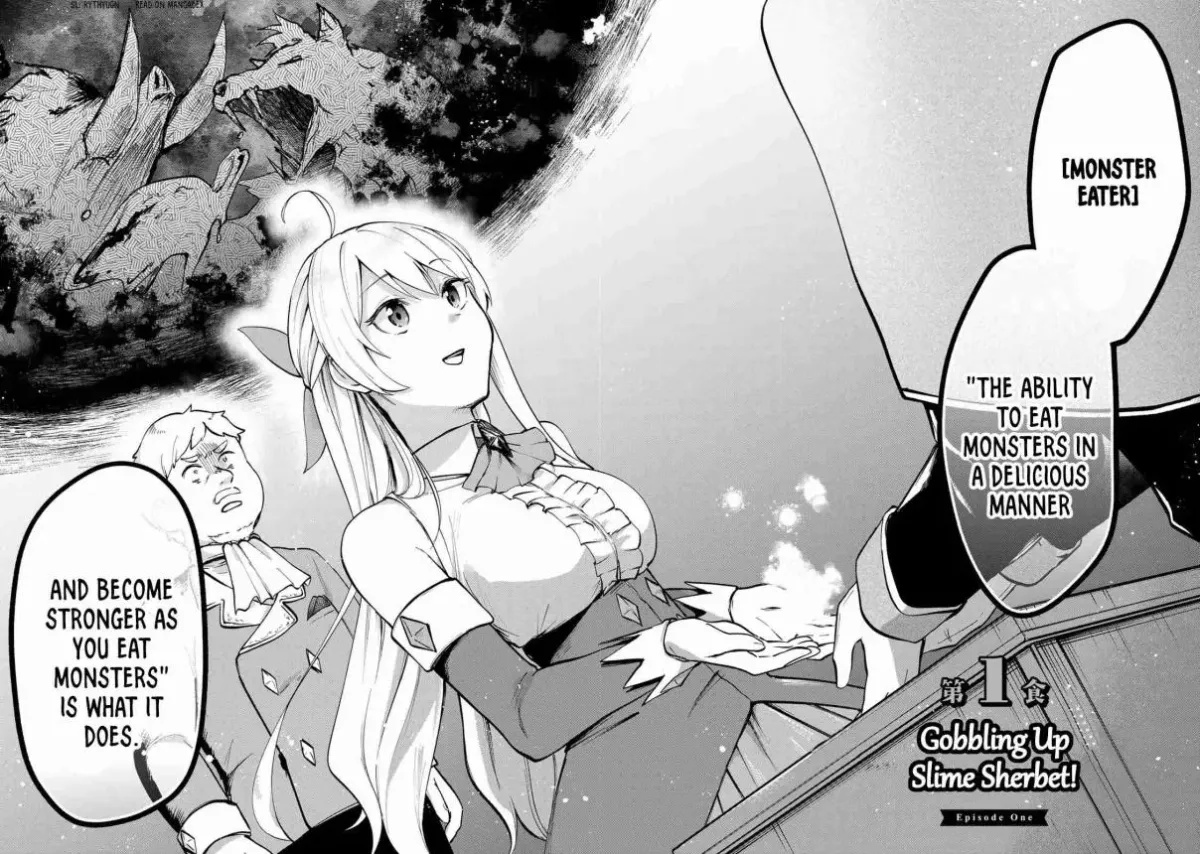 [Pakupaku desu wa] Tsuihousareta Ojou-sama no "Monster wo Taberu Hodo Tsuyoku Naru" Skill wa, 1-shoku de 1 Level Up suru Zendaimimon no Saikyou Skill deshita. 3-nichi de Jinrui Saikyou ni narimashita wa~! Chapter 0 page 7 - 