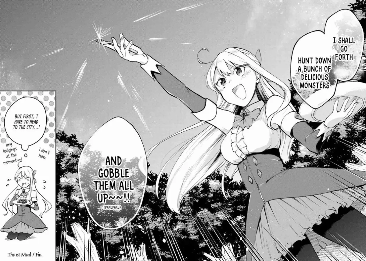 [Pakupaku desu wa] Tsuihousareta Ojou-sama no "Monster wo Taberu Hodo Tsuyoku Naru" Skill wa, 1-shoku de 1 Level Up suru Zendaimimon no Saikyou Skill deshita. 3-nichi de Jinrui Saikyou ni narimashita wa~! Chapter 0 page 69 - 