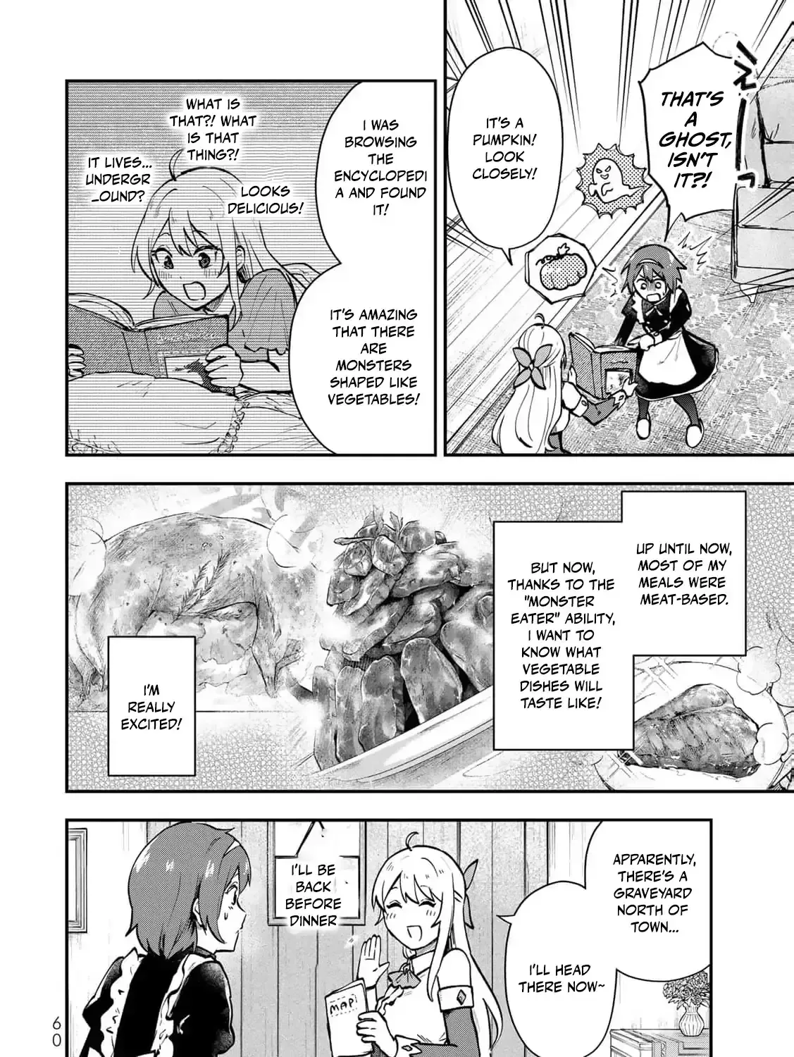 [Pakupaku desu wa] Tsuihousareta Ojou-sama no "Monster wo Taberu Hodo Tsuyoku Naru" Skill wa, 1-shoku de 1 Level Up suru Zendaimimon no Saikyou Skill deshita. 3-nichi de Jinrui Saikyou ni narimashita wa~! Chapter 10 page 55 - 
