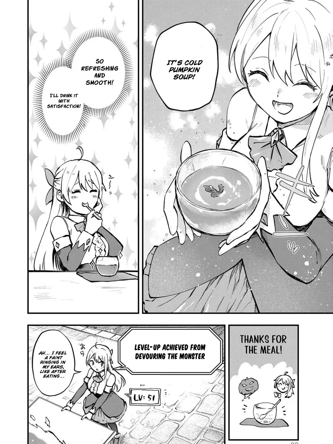 [Pakupaku desu wa] Tsuihousareta Ojou-sama no "Monster wo Taberu Hodo Tsuyoku Naru" Skill wa, 1-shoku de 1 Level Up suru Zendaimimon no Saikyou Skill deshita. 3-nichi de Jinrui Saikyou ni narimashita wa~! Chapter 11 page 33 - 