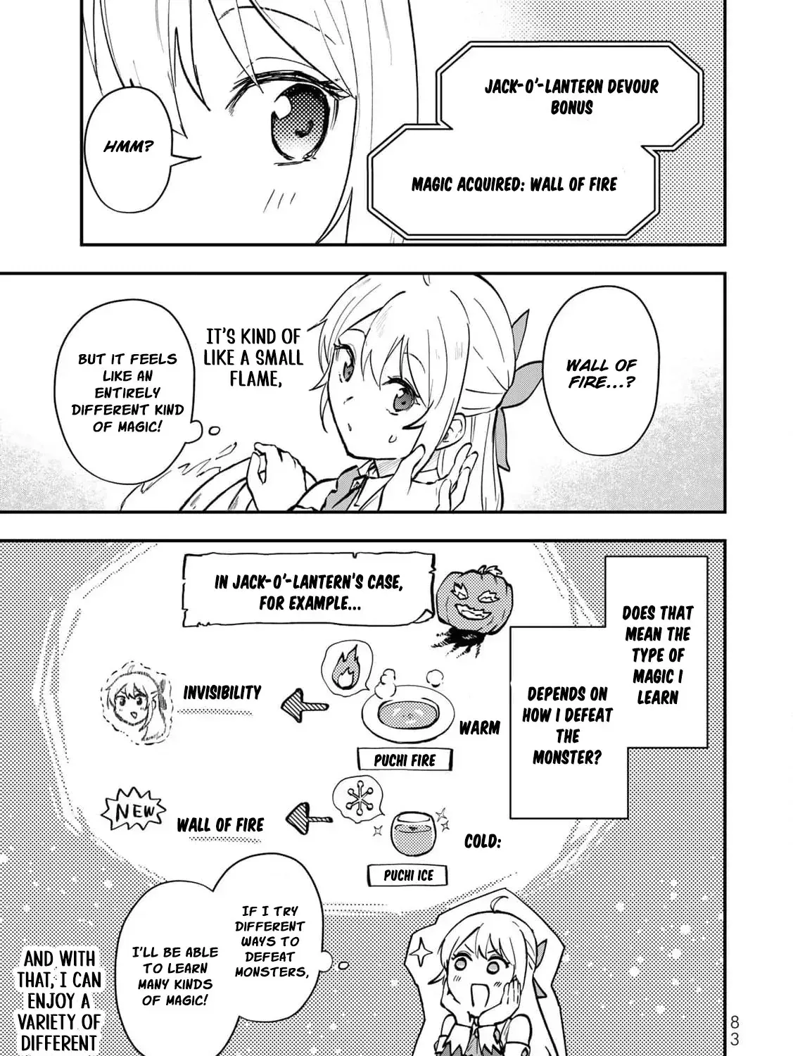 [Pakupaku desu wa] Tsuihousareta Ojou-sama no "Monster wo Taberu Hodo Tsuyoku Naru" Skill wa, 1-shoku de 1 Level Up suru Zendaimimon no Saikyou Skill deshita. 3-nichi de Jinrui Saikyou ni narimashita wa~! Chapter 11 page 35 - 
