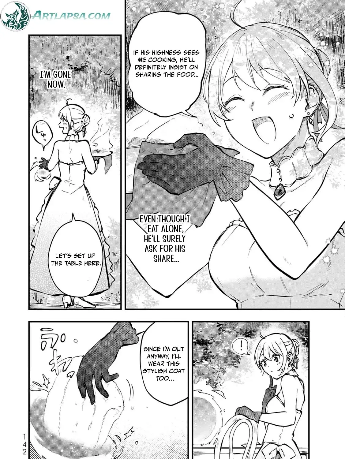 [Pakupaku desu wa] Tsuihousareta Ojou-sama no "Monster wo Taberu Hodo Tsuyoku Naru" Skill wa, 1-shoku de 1 Level Up suru Zendaimimon no Saikyou Skill deshita. 3-nichi de Jinrui Saikyou ni narimashita wa~! Chapter 12 page 61 - 