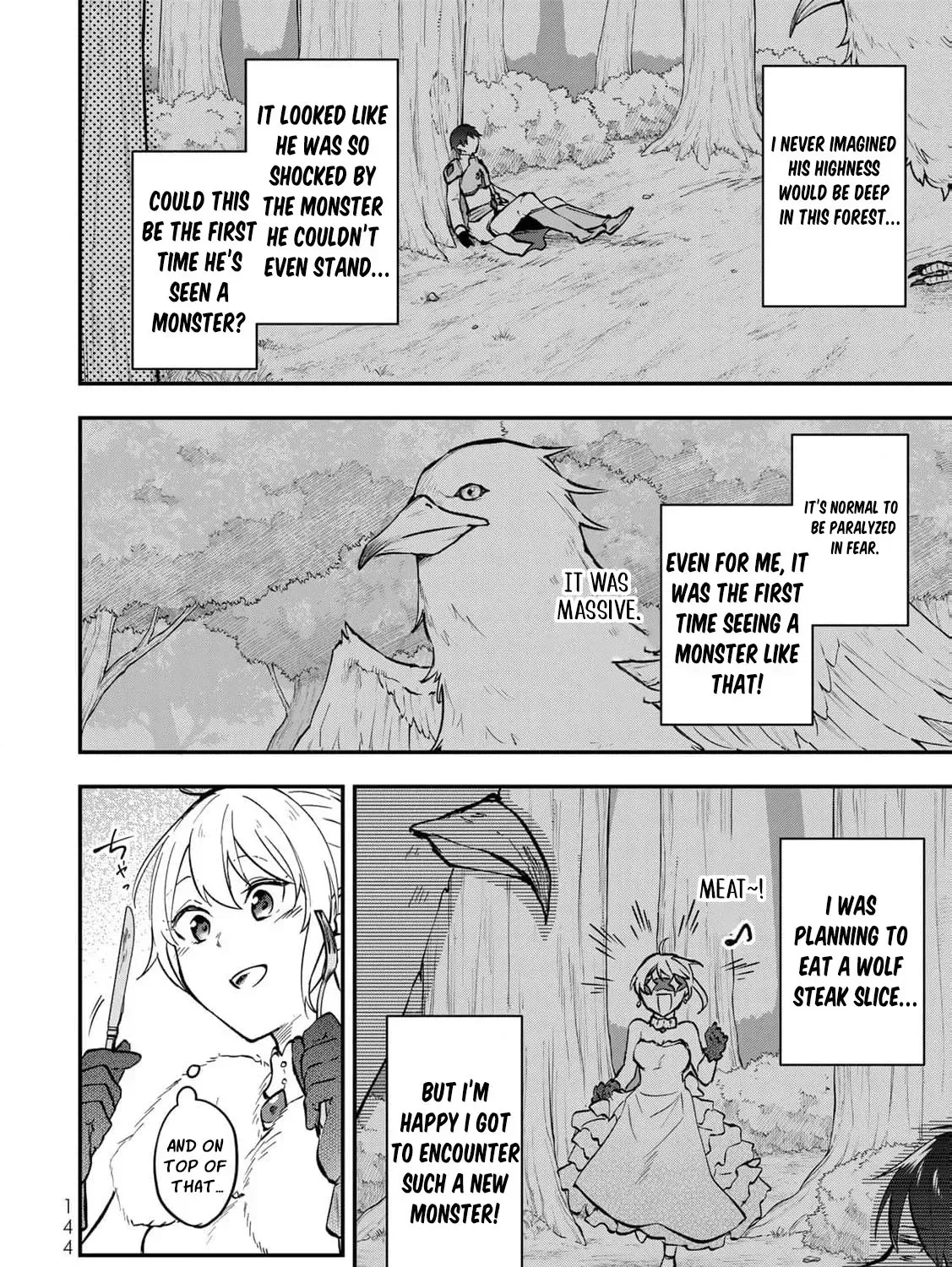 [Pakupaku desu wa] Tsuihousareta Ojou-sama no "Monster wo Taberu Hodo Tsuyoku Naru" Skill wa, 1-shoku de 1 Level Up suru Zendaimimon no Saikyou Skill deshita. 3-nichi de Jinrui Saikyou ni narimashita wa~! Chapter 12 page 65 - 