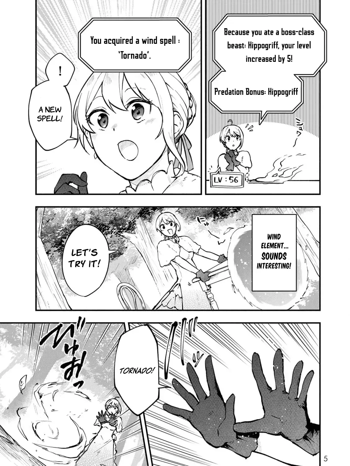 [Pakupaku desu wa] Tsuihousareta Ojou-sama no "Monster wo Taberu Hodo Tsuyoku Naru" Skill wa, 1-shoku de 1 Level Up suru Zendaimimon no Saikyou Skill deshita. 3-nichi de Jinrui Saikyou ni narimashita wa~! Chapter 13 page 13 - 