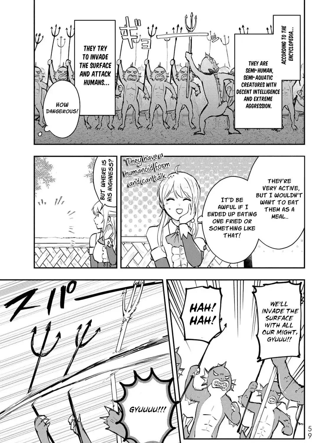 [Pakupaku desu wa] Tsuihousareta Ojou-sama no "Monster wo Taberu Hodo Tsuyoku Naru" Skill wa, 1-shoku de 1 Level Up suru Zendaimimon no Saikyou Skill deshita. 3-nichi de Jinrui Saikyou ni narimashita wa~! Chapter 18 page 47 - 