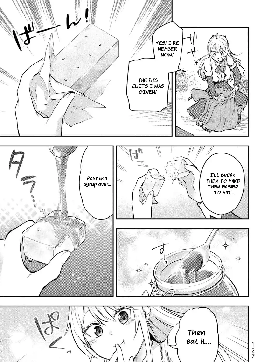 [Pakupaku desu wa] Tsuihousareta Ojou-sama no "Monster wo Taberu Hodo Tsuyoku Naru" Skill wa, 1-shoku de 1 Level Up suru Zendaimimon no Saikyou Skill deshita. 3-nichi de Jinrui Saikyou ni narimashita wa~! Chapter 20 page 35 - 