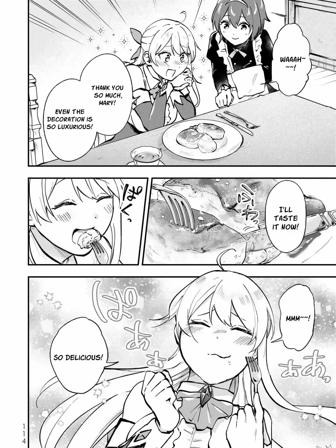 [Pakupaku desu wa] Tsuihousareta Ojou-sama no "Monster wo Taberu Hodo Tsuyoku Naru" Skill wa, 1-shoku de 1 Level Up suru Zendaimimon no Saikyou Skill deshita. 3-nichi de Jinrui Saikyou ni narimashita wa~! Chapter 8 page 15 - 