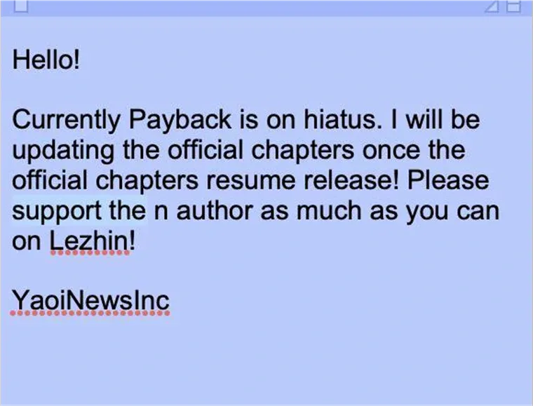 Payback Chapter 43.1 page 1 - 