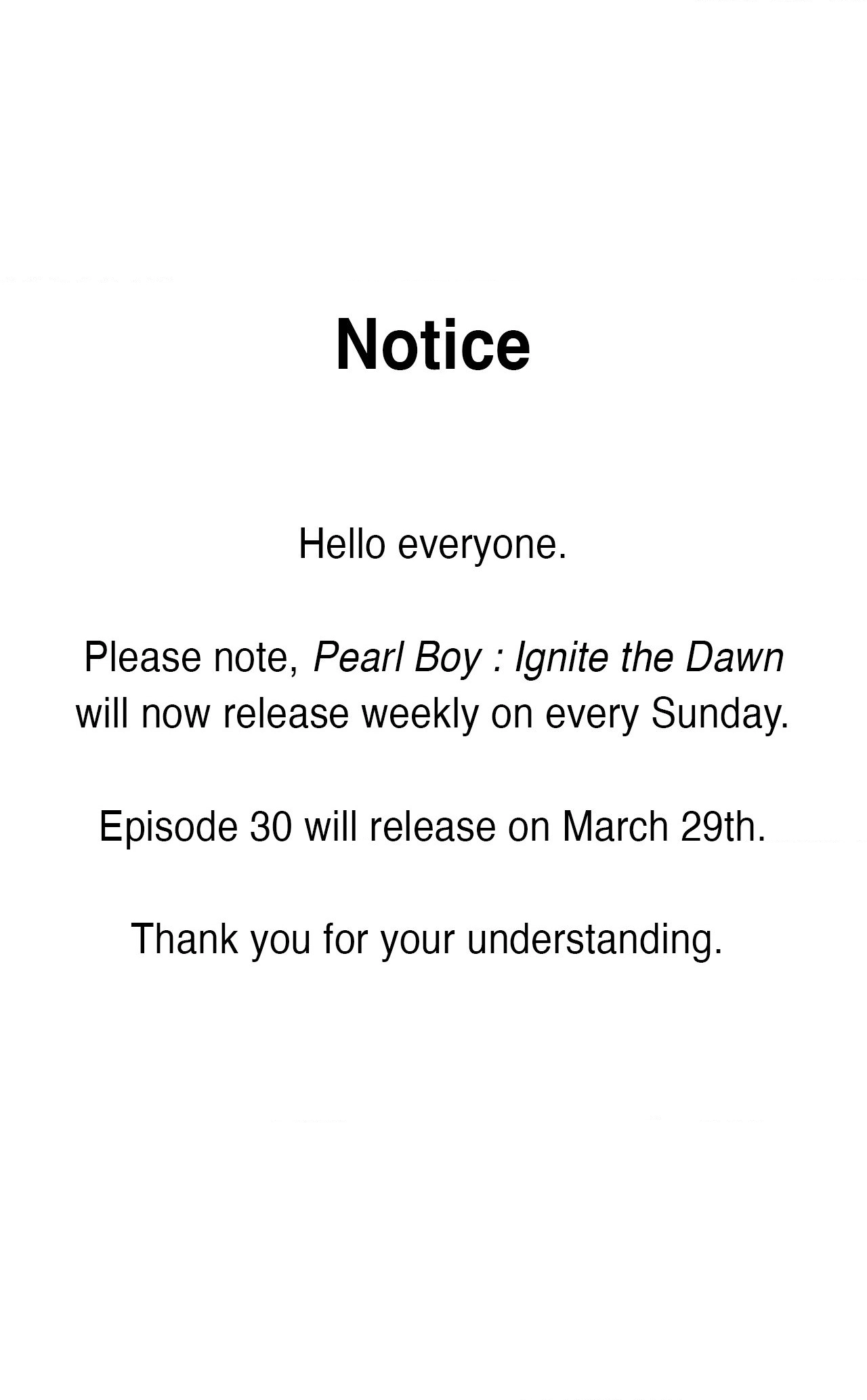 PEARL BOY: IGNITE THE DAWN Chapter 28.1 page 1 - 