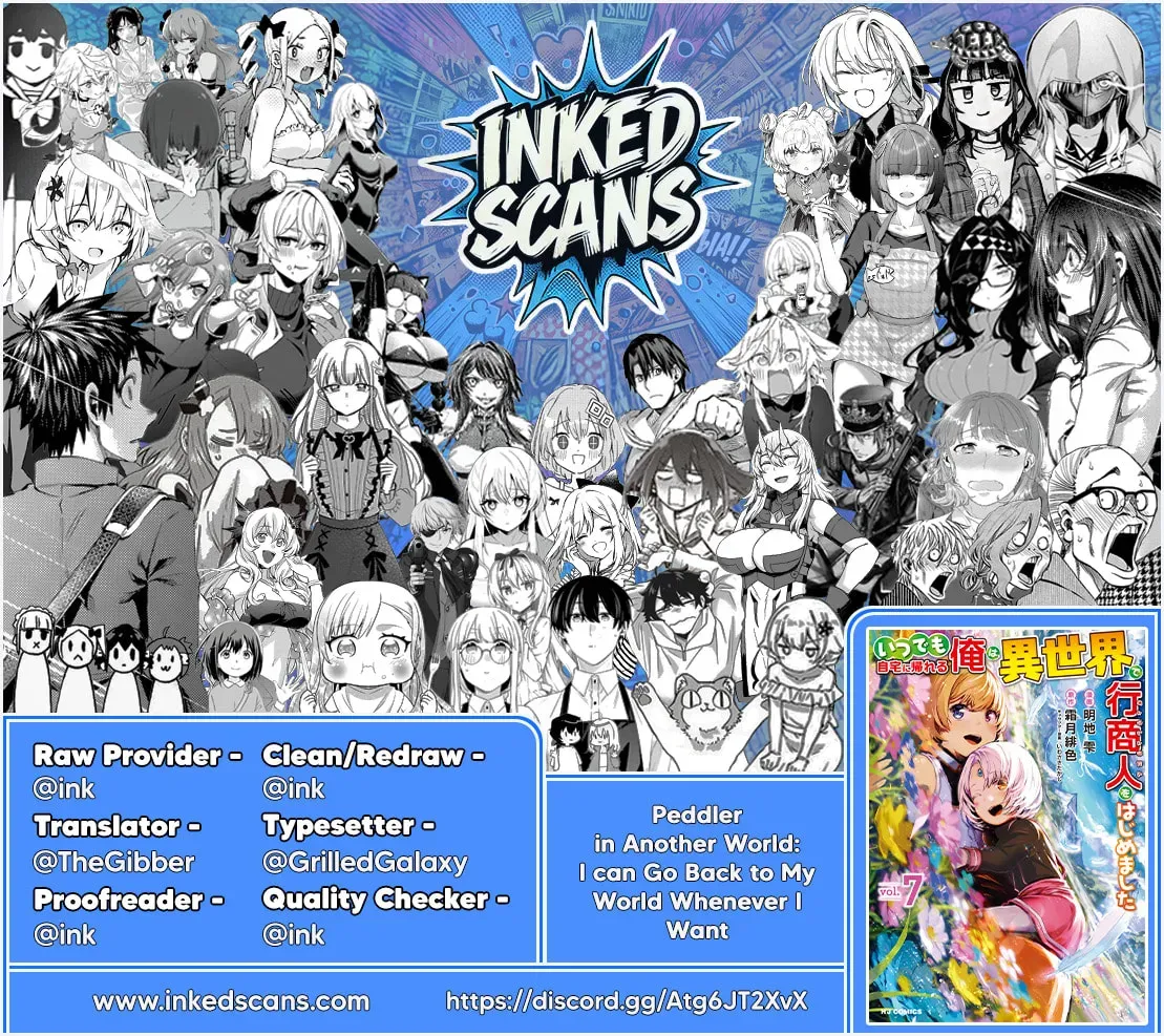 Peddler in Another World: I Can Go Back to My World Whenever I Want (Manga) Chapter 69 page 33 - 