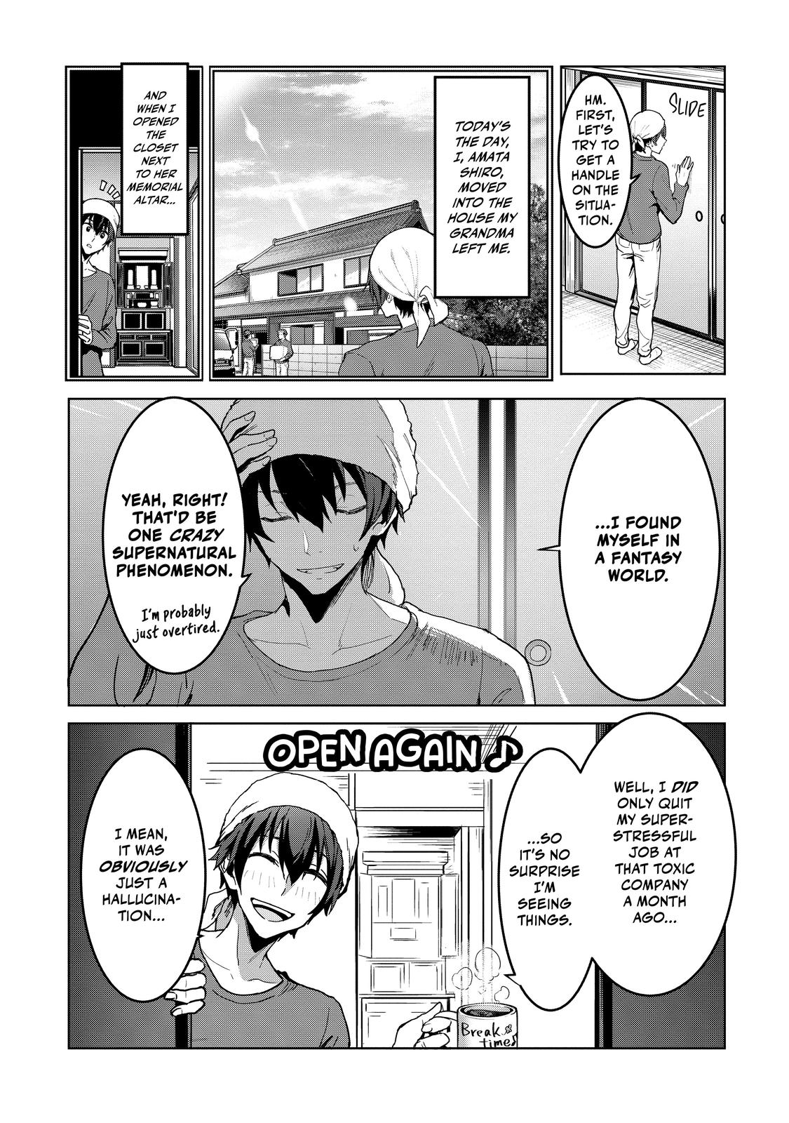 Peddler in Another World - I Can Go Back to My World Whenever I Want Chapter 1 page 10 - 